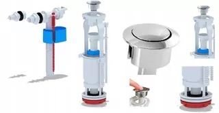 Biele splachovacie tlačidlo Hydroera SE020201002